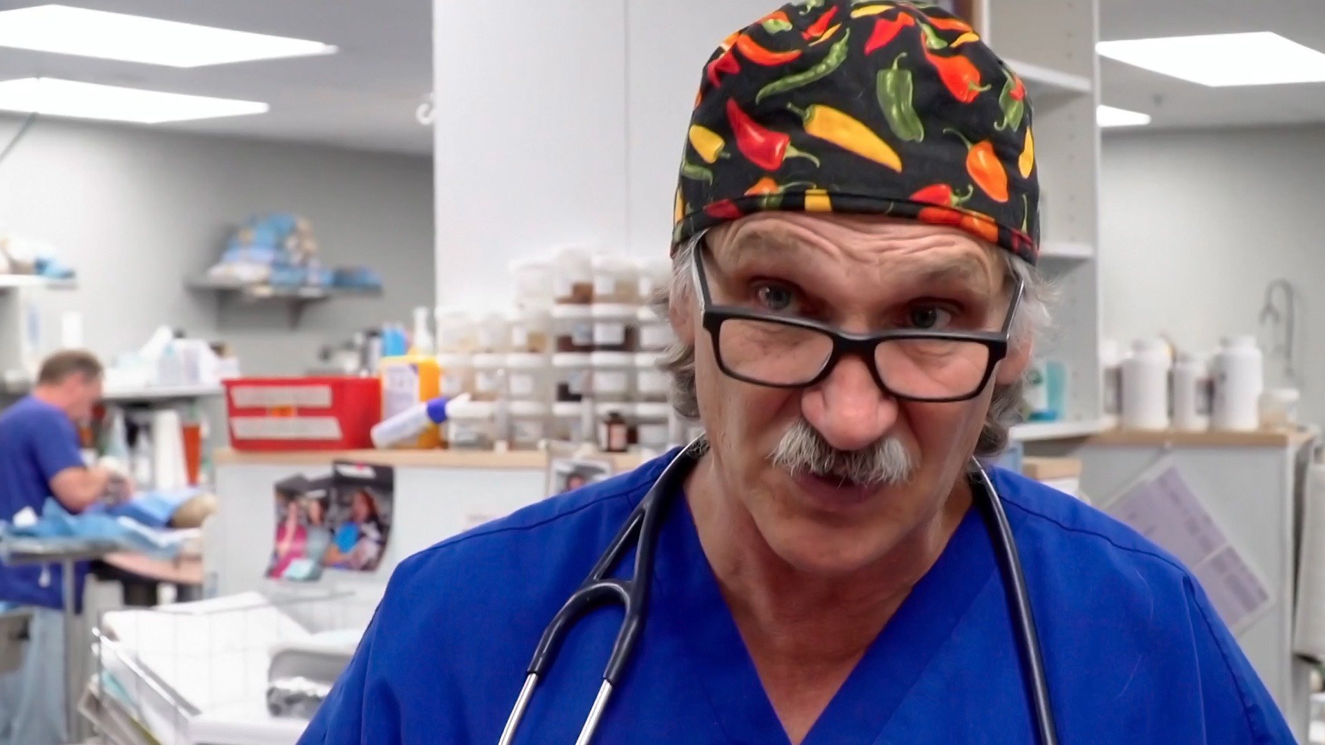 Dr. Jeff Rocky Mountain Vet Saving Bear